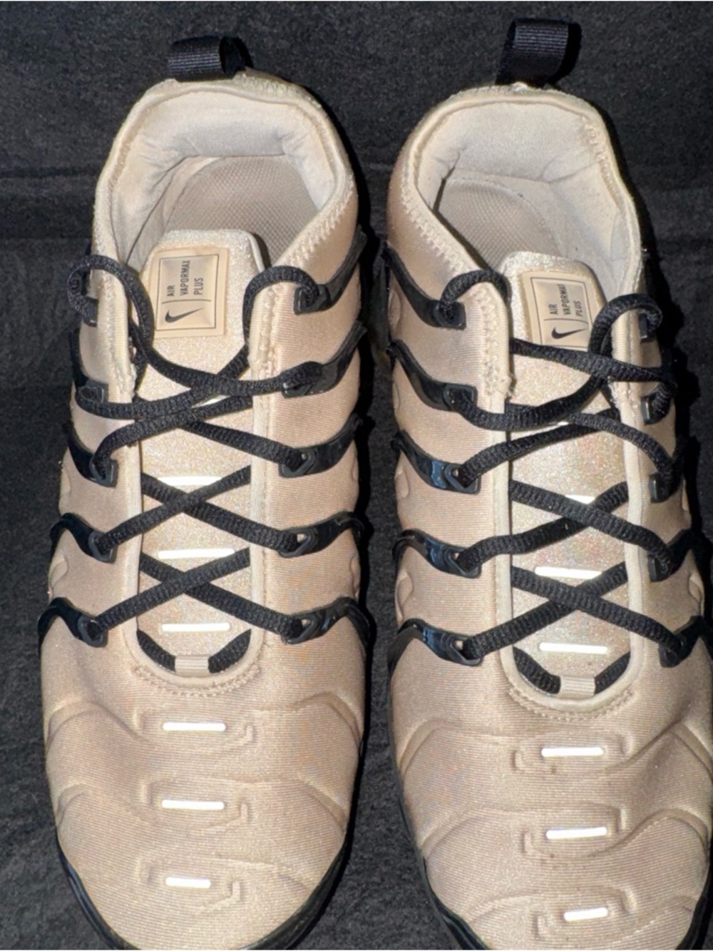 Nike Air VaporMax Plus Tan Black Sneakers Mens Size 10.5 - Picture 3 of 11